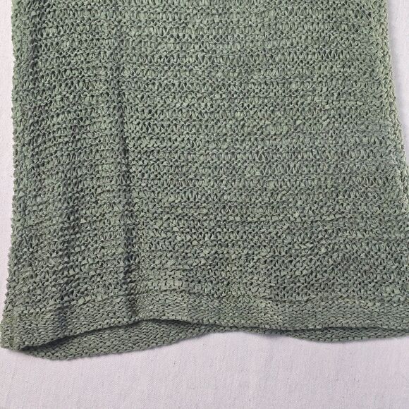 John & Jenn Crochet Fringe Top Olive Spice Women's Size Small Petite - Picture 10 of 13